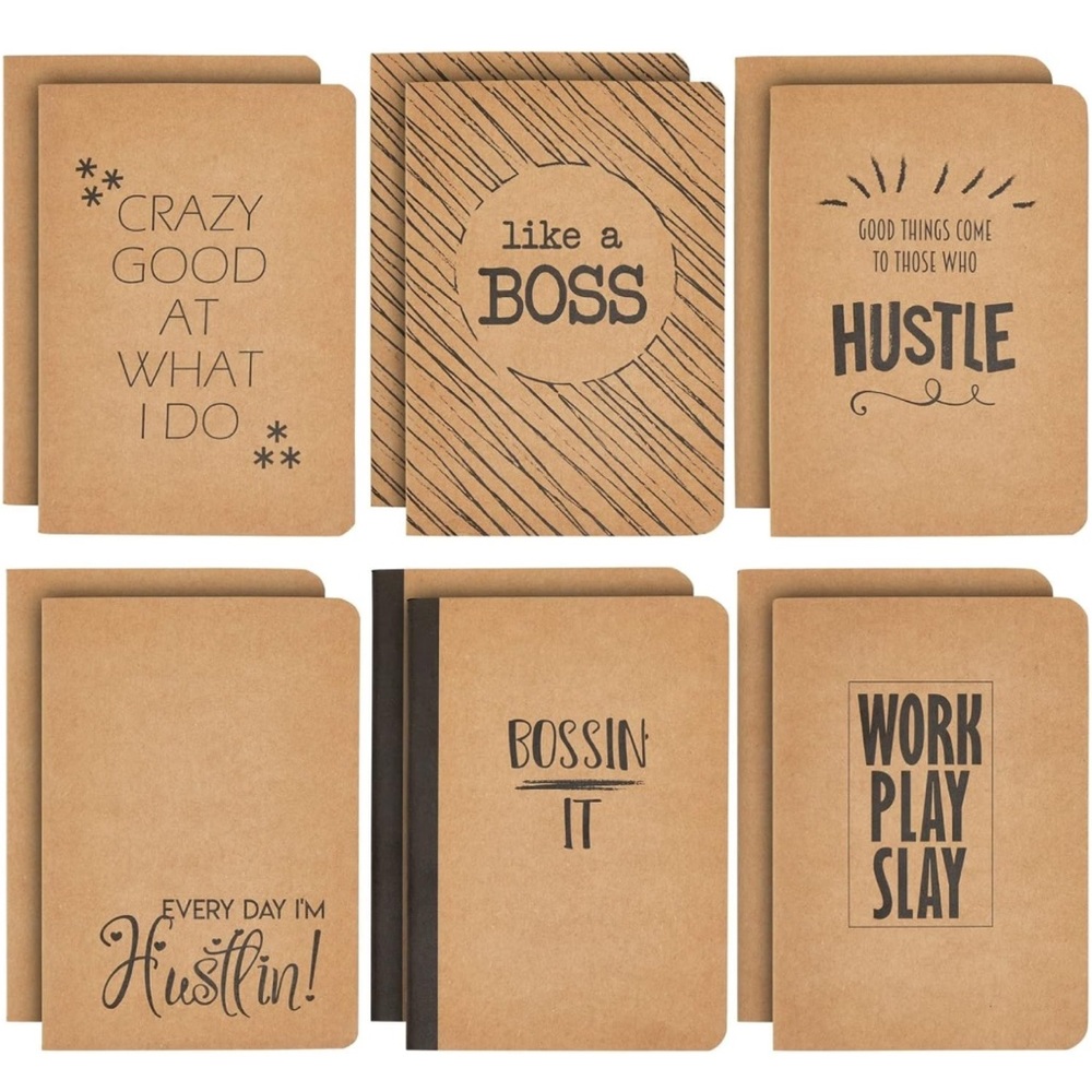 NWT 24 books Paper Junkie 80 page Kraft Brown notebooks 
 Size A6